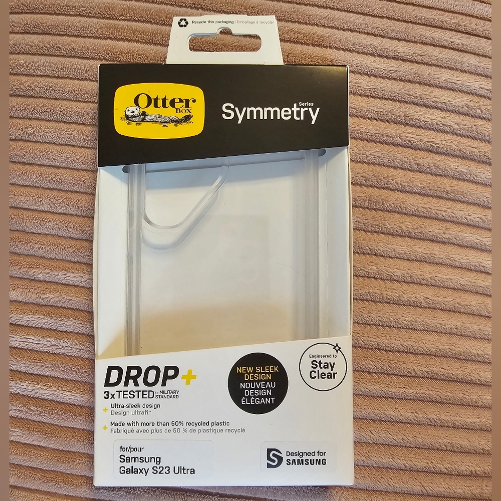 NEW in box Otterbox Symmetry clear case for Samsung S23 Ultra
